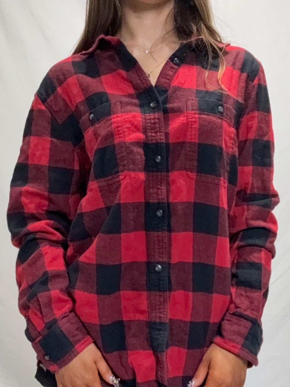 basic red flannel